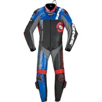 Spidi DP-Progressive Pro Lederkombi schwarz-rot-blau, Größe 50