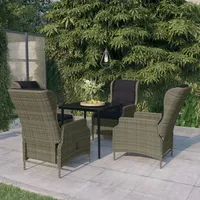 VidaXL 5-tlg. Garten-Essgruppe Braun
