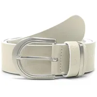 Tom Tailor Damengürtel Leder 3,5 cm beige 80