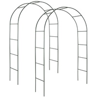 Tectake tectake® Rosenbogen, aus Stahl, stabiler Halt, 140 x