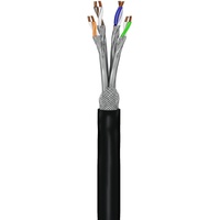Goobay CAT 7 Outdoor Netzwerkkabel, S/FTP (PiMF), Schwarz 100