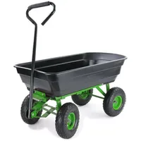 RAMROXX Bollerwagen schwarz/grün