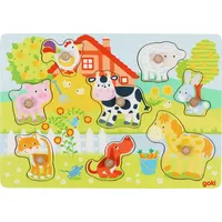 GoKi 57392 - Steckpuzzle Bauernhoftiere