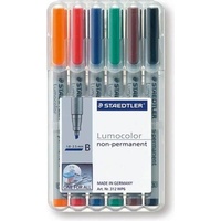 Staedtler Lumocolor B 6 Farben