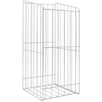 Vauth-Sagel Bad-Wäschekorb, abgeschrägt 390x360-450x270 mm, Stahldraht RAL 9006