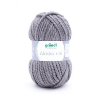Gründl Alaska uni Wolle zum Stricken aus 80% Polyacryl,
