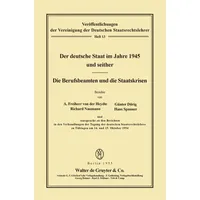 De Gruyter Der deutsche Staat im Jahre 1945 und
