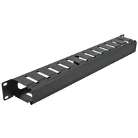 DeLock 19" Kabelmanagement Rangierpanel mit 2 Öffnungen 1 HE