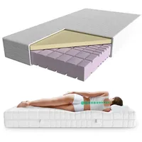 AM Qualitätsmatratzen - Premium Visco-Matratze 100x200cm -H2 - Hochwertige