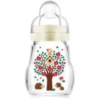 MAM Feel Good Trinkflasche aus Glas, mit Sauger Größe