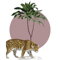 KOMAR Botanical Garden Jaguar - Größe: 40 x 50