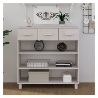 VidaXL Konsolentisch HAMAR Weiß 90x35x90 cm Massivholz Kiefer