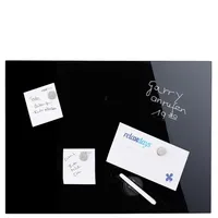 Relaxdays Magnettafel beschreibbar, inkl. 3 Magnete & Stift, abwischbar,