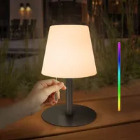FUYO LED Akku Outdoor Tischlampe mit 8 Farben Dimmbar