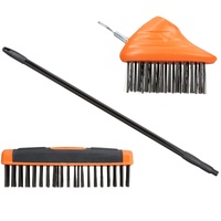 Relaxdays Fugenbürsten-Set schwarz/orange Kunststoff