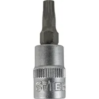 Stier Torx-Bit-Steckschlüsseleinsatz 1/4" mit Bohrung, TX 20