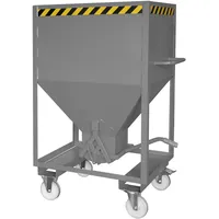 Bauer Südlohn Silobehälter SRE 600, lackiert, Mausgrau