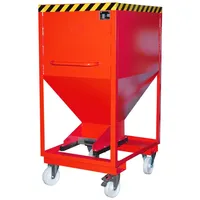 Bauer Südlohn Silobehälter SRE-D 600, lackiert, Feuerrot