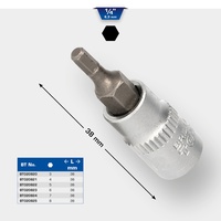 BRILLIANT TOOLS 1/4 Innensechskant Bit-Stecknuss, 5 mm