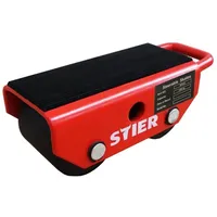 Stier Fahrwerk mit 2 Nylon-Rollen, Tragkraft 2500 kg