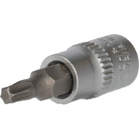 BRILLIANT TOOLS 1/4 Torx-Bit-Stecknuss, mit Stirnlochbohrung, TB20