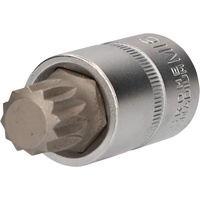 BRILLIANT TOOLS 1/2 Vielzahn-Bit-Stecknuss, 55 mm lang, M16