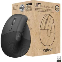 Logitech Lift for Business Graphite, Linkshänder, Logi Bolt, USB/Bluetooth