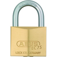 ABUS Hangschloss EC75/60 mit Wendeschlüsseltechnologie Messing, Schlosskörperbreite 60 mm"