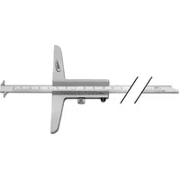 Helios-Preisser Tiefenmessschieber 200 mm abg.Schiene 8 x 3 mm