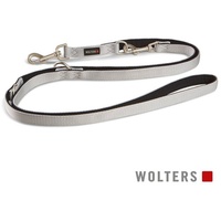 Wolters Führleine Professional Comfort, Farbe:Silber/schwarz, Größe:S 200 cm x
