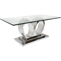 LEONIQUE Esstisch »Aspen«, Esstisch, Glasplatte, Chrom, 200x100x76 cm, modern,