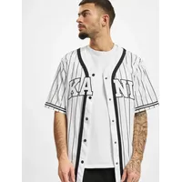 Karl Kani Baseball Shirt Serif Pinstripe weiß XL