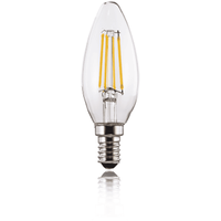 Hama Xavax LED-Filament E14, 470lm ersetzt 40W, Kerzenlampe, Warmweiß
