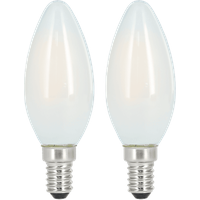Xavax LED-Filament, E14, 470lm ersetzt 40W, Kerzenlampe, Matt, Warmweiß