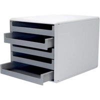 M&M Schubladenbox dunkelgrau 30050910, DIN A4 mit 5 Schubladen