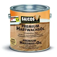 Saicos Premium Hartwachsöl Schwarz ultramatt 2,5 l