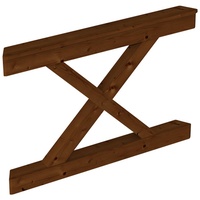 SKANHOLZ SKAN HOLZ Brüstung Andreaskreuz 120 x 84 cm