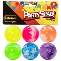 IDENA Partyspaß Flummis 6 Stück