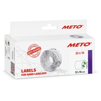 METO 9506158, weiß, wiederablösbar, für Meto, Contact, Sato, Avery,