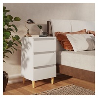 VidaXL Nachttisch mit Massivholz-Beinen 40 x 35 x 69