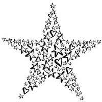 Rayher Twinkle Motivstempel Stern 7,0 x 7,0 cm
