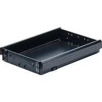 Hettich Schreibt.cont.Stahlschubk mit OrgaLine Systema Top 2000 9061152, schwarz