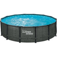 Summer Waves Pool Frame Dark Herringbone Print Elite 4,27