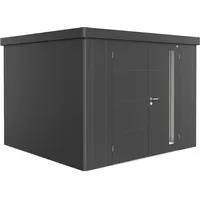 Biohort Gerätehaus Neo 3C Doppeltüre dunkelgrau-metallic