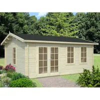 Palmako Gartenhaus Iris 19,1 m2 - 44 mm Hellbraun