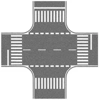 NOCH Kreuzung, grau 60714