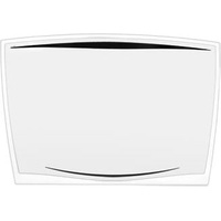 CEP Schreibtischunterlage Ice Black transparent/schwarz Kunststoff 64,2 x 43,8
