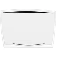 CEP Ice Schreibtischunterlage Kunststoff 65,6 x 44,8 cm Schwarz/Transparent