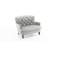 Atlantic Home Collection Leo Loveseats, Massivholz, 03 grau XXL-Sessel