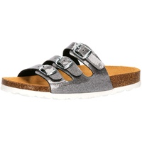 LICO Pantolette »Pantolette Bioline Kids Glitter« Lico silberfarben